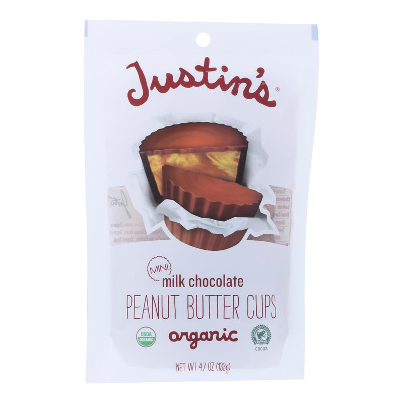 Justin's Nut Butter Organic Mini Peanut Butter Cups - Case of 6 - 4.7 oz. - Cozy Farm 