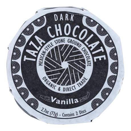 Taza Chocolate Mexicano Organic 50% Dark Chocolate with Vanilla Discs, 2.7 Oz Pack of 12 - Cozy Farm 