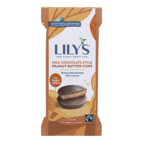 Lily's Peanut Butter Cup Milk Chocolate, 12 Pack - 1.25 oz each - Cozy Farm 