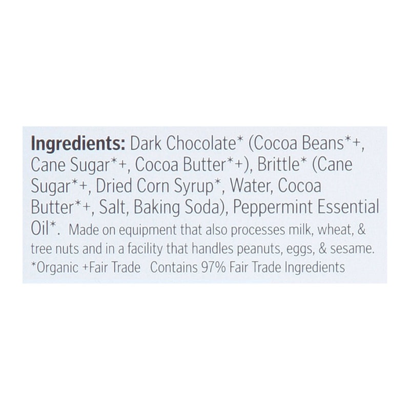 Theo Chocolate - Bar Peppermint Crunch 70% - Case of 12 - 2.8 Oz - Cozy Farm 