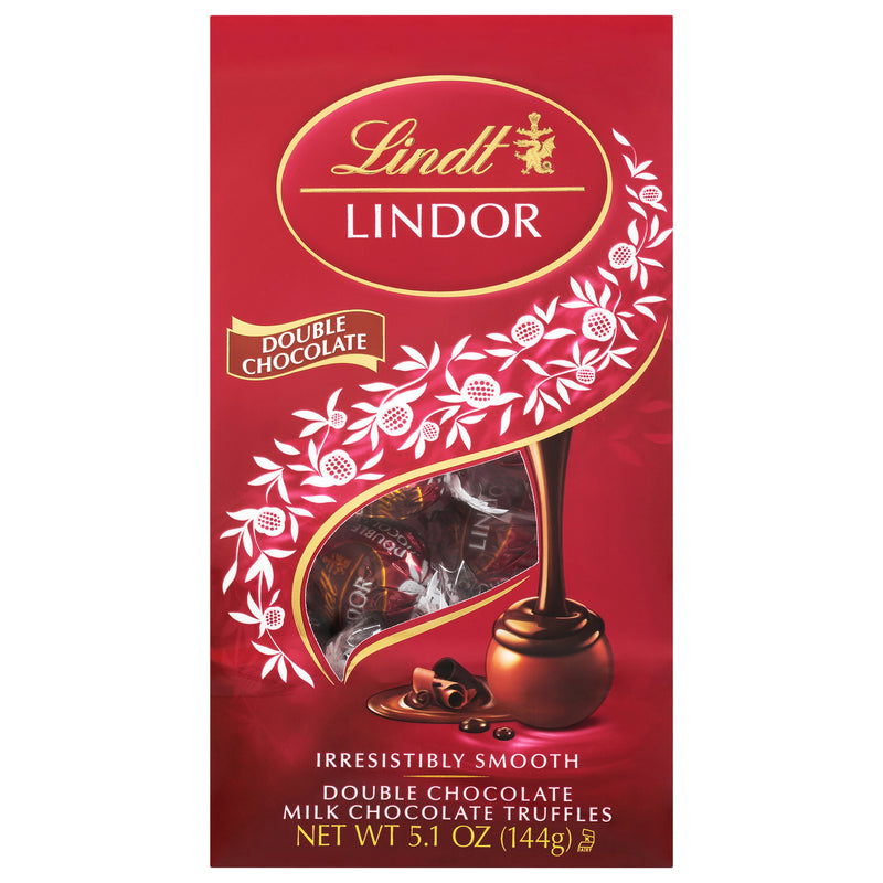 Lindt Lindor Double Chocolate Bag - 5.1 Oz Case of 6 - Cozy Farm 