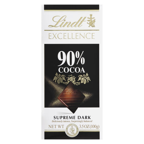 Lindt 90% Cocoa Dark Chocolate Bar - 12x3.5 Oz - Cozy Farm 
