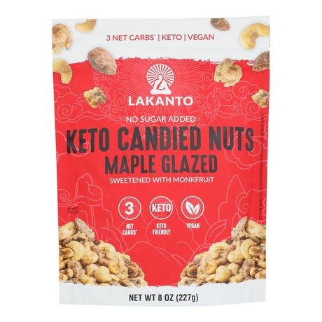 Lakanto Keto Maple Glazed Nuts - 8 Oz - Cozy Farm 