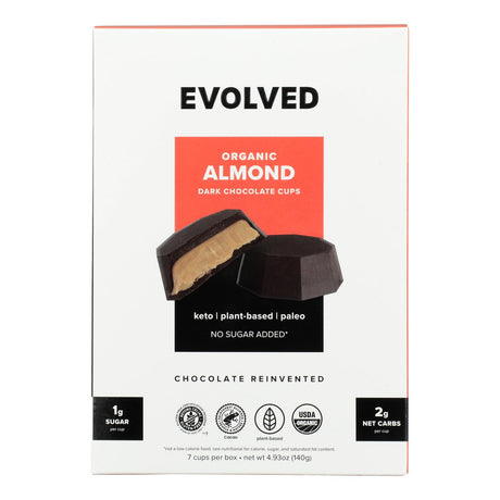 Evolved Keto Snack Cups: Almond Flavor, 4.93 oz, 7-Pack (42 Servings) - Cozy Farm 