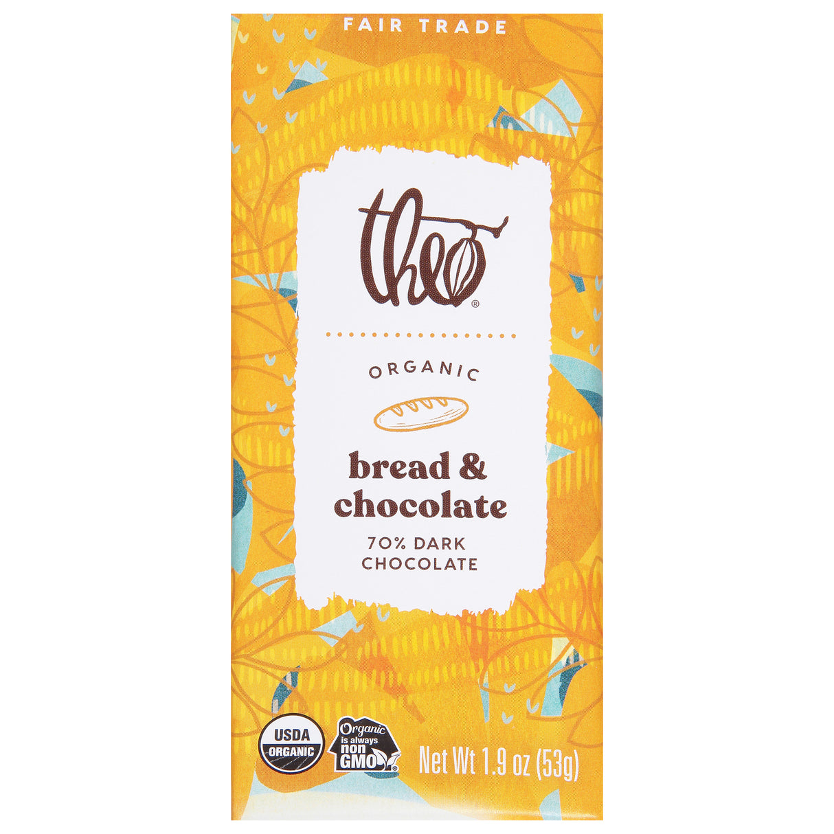 Theo Chocolate 70% Dark Chocolate & Sea Salt Bar - Case of 12-1.9 Oz - Cozy Farm 