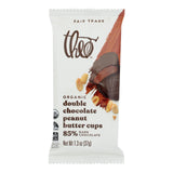 Theo Chocolate Peanut Butter Cup Double Chocolate - 1.3 Oz, Case of 12 - Cozy Farm 