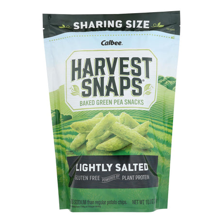 Harvest Snaps Crisps Green Pea Lightly Salted - 10 Oz (Case of 6) - Cozy Farm 
