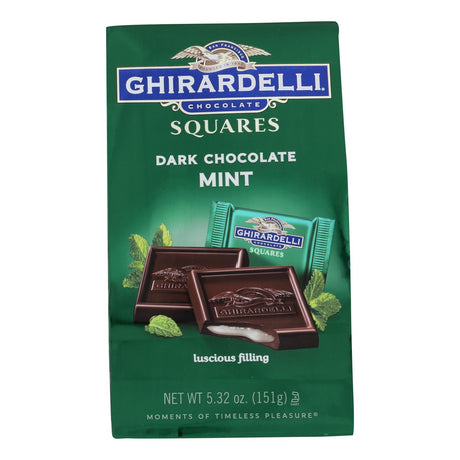 Ghirardelli Dark Chocolate Peppermint Squares - 5.32 Oz Case of 6 - Cozy Farm 