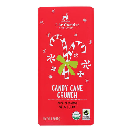 Dark Chocolate Candy Canes by Lake Champlain Chocolates - 3 Oz, Case of 12 - Cozy Farm 