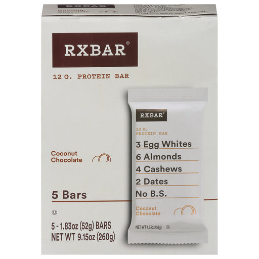 Rx Bar Coconut Chocolate Protein Bar - 6 Pack - 1.83oz Each - Cozy Farm 