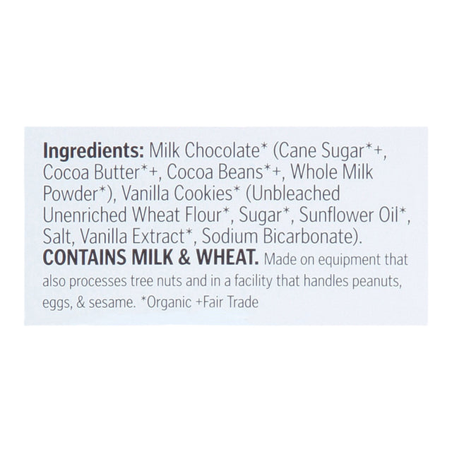 Theo Chocolate Milk & Cookies Bar, 45% Cacao, 2.8 Oz, Case of 12 - Cozy Farm 