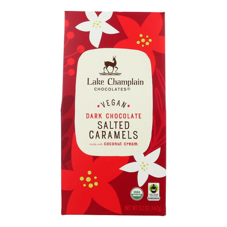 Lake Champlain Chocolates: Dark Chocolate Salted Caramel Pistachio Truffles - 5.2 Oz (12ct) - Cozy Farm 