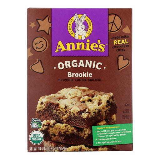 Annie's Homegrown Organic Cookie Bars, Brownie & Chunky - Case of 8 - 18.4 Oz - Cozy Farm 