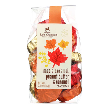 Assorted Chocolate Leaves by Lake Champlain Chocolates - Premium Gourmet Chocolates - 12-Pack of 7.5 Oz Bags - Cozy Farm 