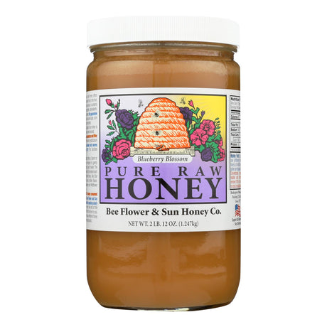 Bee Flower & Sun Honey Blueberry Blossom 44 Oz Case - Cozy Farm 