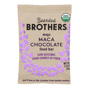 Bearded Brothers Energy Bar - Mega Maca Chocolate - 12 Pack - 1.52 Oz. - Cozy Farm 