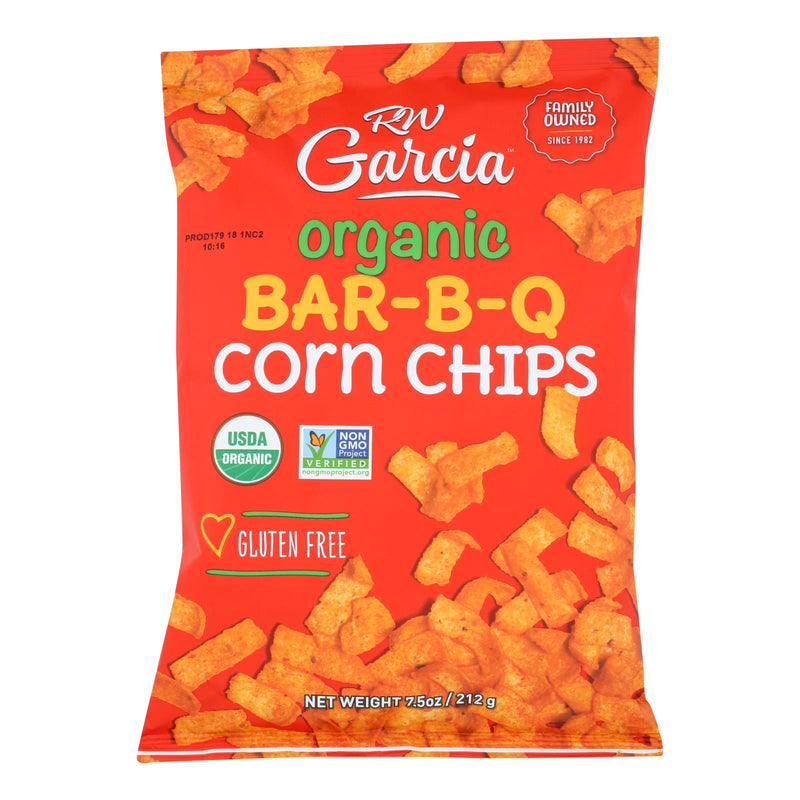 R. W. Garcia Organic Bar-B-Q Corn Chips - 7.5 oz Pack (Case of 12) - Cozy Farm 