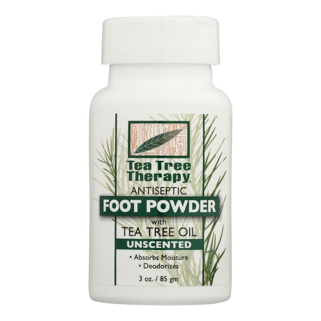 Tea Tree Therapy Unscented Foot Powder - 3 Oz - Cozy Farm 