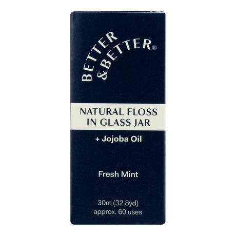 Better & Better Floss, Fresh Mint, Glass Jar - 1 Each - Cozy Farm 
