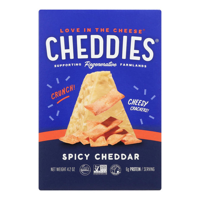 Cheddar Splendor: Cheddies Spicy Cheddar Crackers - 25.2 Oz Bulk Box - Cozy Farm 