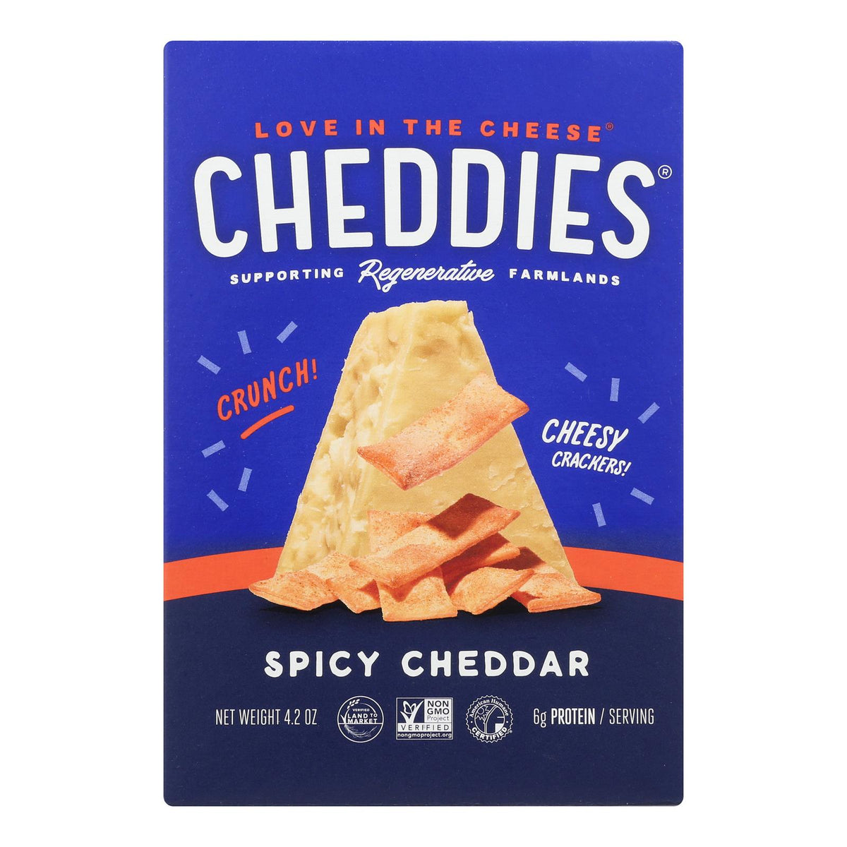 Cheddies Cheddar Lovers' Delight: Organic, Spicy Crackers