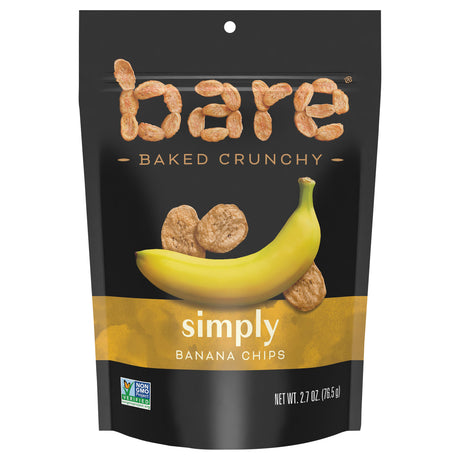 Bare Fruit Simply Baked Banana Chips - 2.7 Oz - Pack of 12 - Cozy Farm 