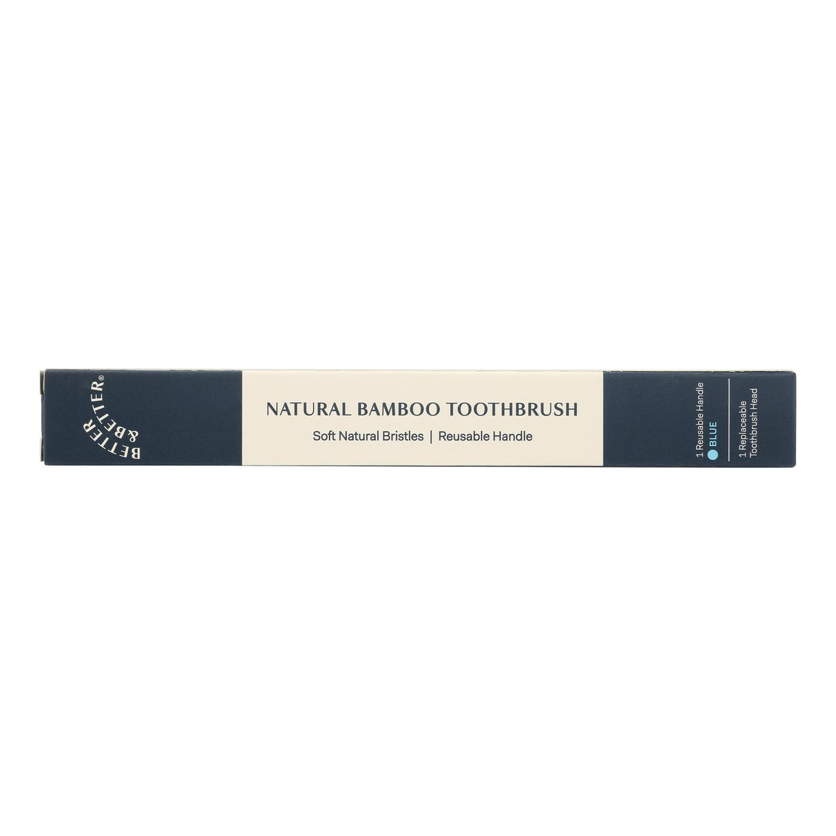 Better & Better Bamboo Blue Soft Toothbrush - 1 Each Count - Cozy Farm 