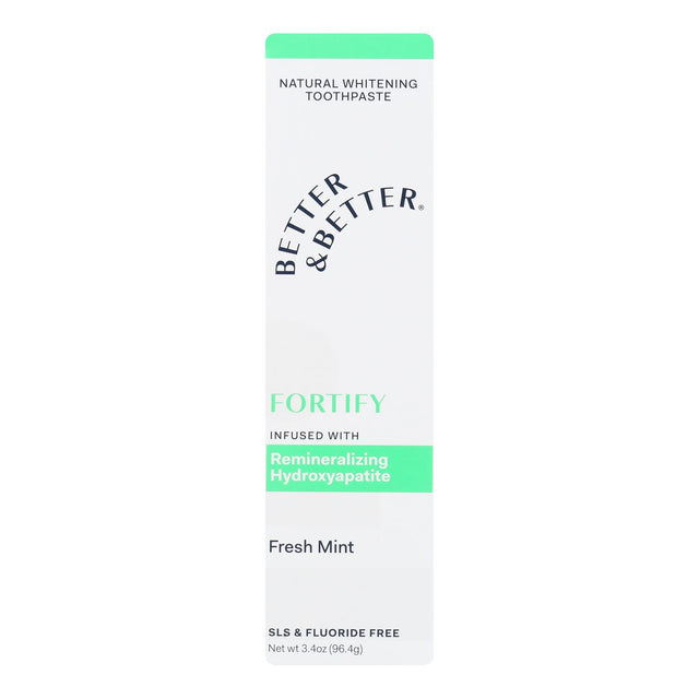 Better & Better Toothpaste Fortify Fresh Mint - 3.4 fl. oz. - Cozy Farm 