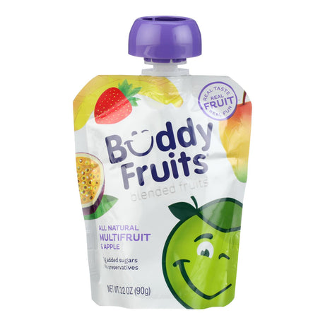 Buddy Fruits Originals Apple Multifruit Snack Puree - 3.2 Oz - 18 Count - Cozy Farm 