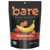 Bare Fruit Banana Chips Strawberry, 2.7 oz, Pack of 12 - Cozy Farm 