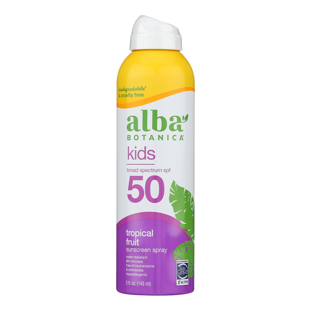 Alba Botanica Sunscreen Spray Kids SPF 50 - 1 Each - 5 Fluid Ounces - Cozy Farm 