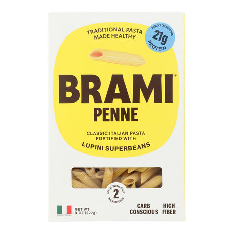 Brami Semo Lupini Penne Pasta: Gluten-Free, Plant-Based, and Rich in Protein (8 oz, Pack of 8) - Cozy Farm 