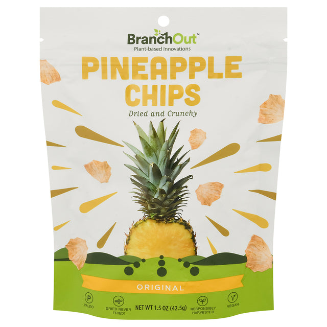 Branchout Chips Pineapple, 1.5 Oz Case of 8 - Cozy Farm 