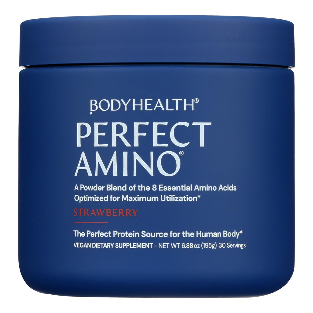 Body Health Powder Perfect Amino Strawberry - 1 Each - 6.88 Ounces - Cozy Farm 