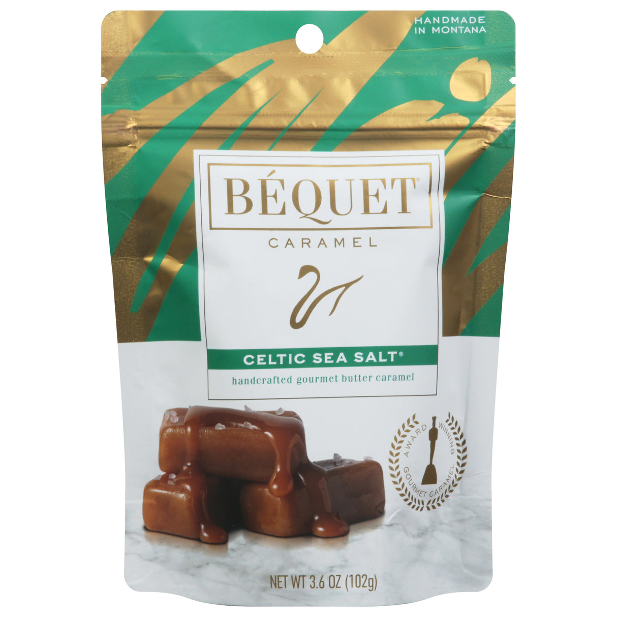 Bequet Caramel with Celtic Sea Salt, 3.6 Ounces (Pack of 12) - Cozy Farm 