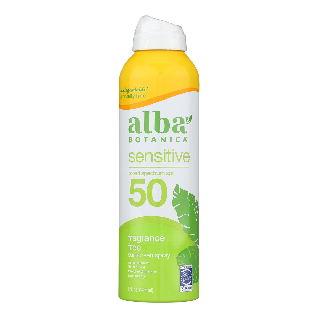 Alba Botanica Pure Sensitive Sunscreen Spray, SPF 50, 5 fl. oz. - Cozy Farm 