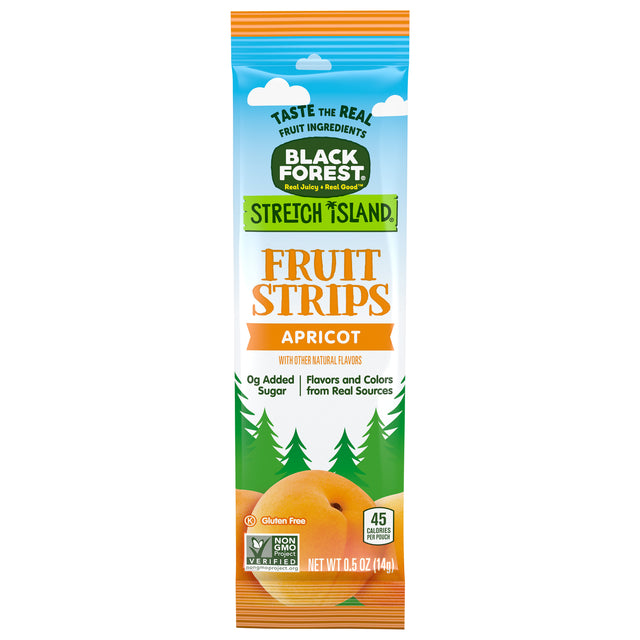 Stretch Island Fruit Strips, Apricot - Black Forest, 0.5 Oz Pack (Case of 30) - Cozy Farm 