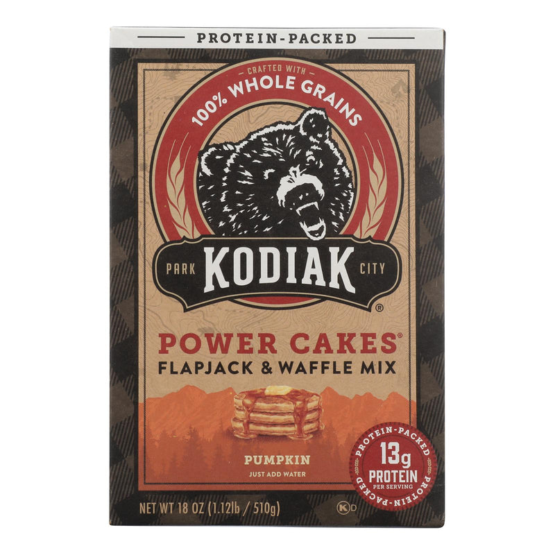 Kodiak Cakes Pumpkin Flax Energy Cakes Flapjack & Waffle Mix - 18 Oz - Case of 6 - Cozy Farm 
