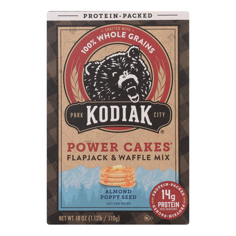 Kodiak Cakes Almond Poppyseed Flapjack & Waffle Mix - 18 Oz - Cozy Farm 