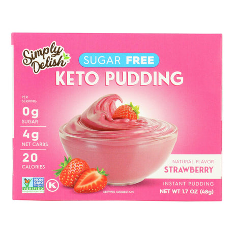 Simply Delish Strawberry Pudding Mix (6 Pack, 1.7 Oz) - Cozy Farm 
