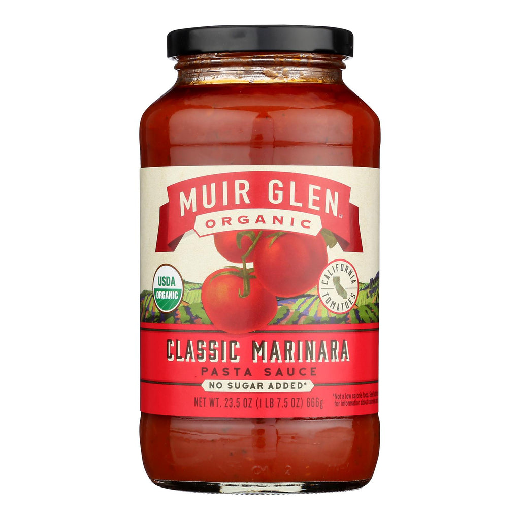 Muir Glen Organic Classic Marinara Pasta Sauce, 23.5 Fl Oz (Case of 12) - Cozy Farm 