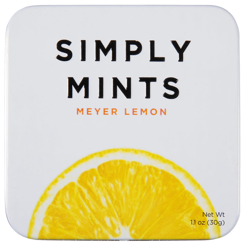 Simply Gum Meyer Lemon Mints - Case of 6 - 1.1 oz - Cozy Farm 