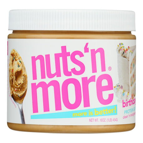 Birthday Cake Peanut Butter Spread by Nuts And More - 15 Oz - Pack of 6 - Cozy Farm 