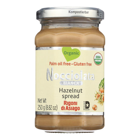 Nocciolata Organic Hazelnut Bianca Spread, Pack of 6 - 8.82 oz Jars - Cozy Farm 