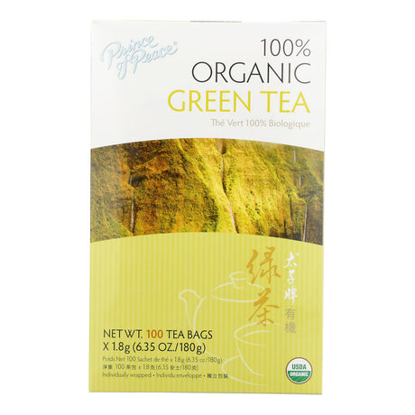 Prince of Peace USDA Organic Green Tea - 100 Tea Bags - Cozy Farm 