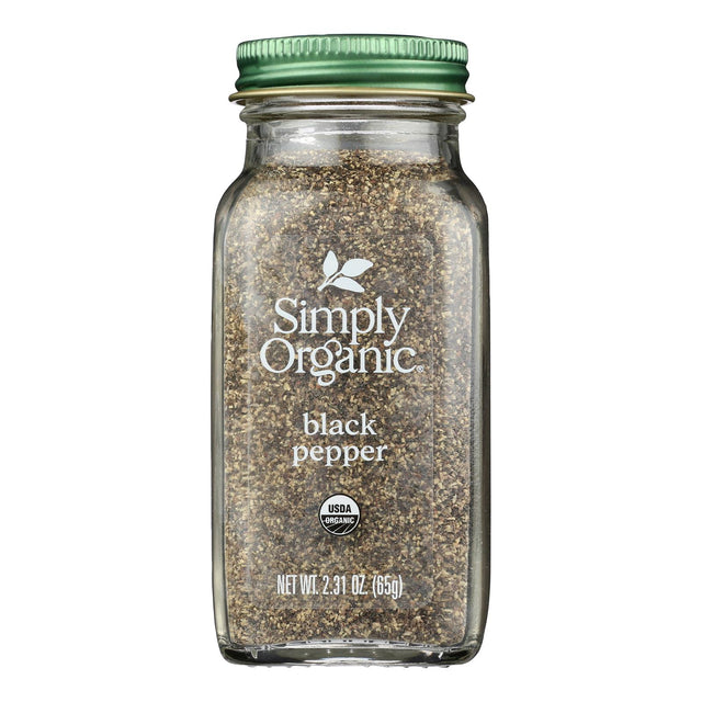 Simply Organic Organic Black Pepper Medium Grind 2.31 oz (Case of 6) - Cozy Farm 