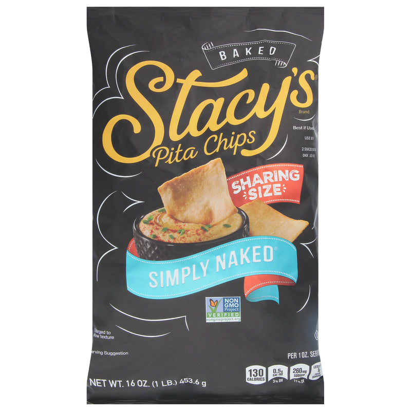 Stacy's Pita Chips - Simply Naked, 16 Oz - Case of 6 - Cozy Farm 