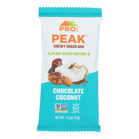 Pro Bar Peak Snack Chew Chocolate Coconut - 12 Pack - 15.6 oz Total - Cozy Farm 