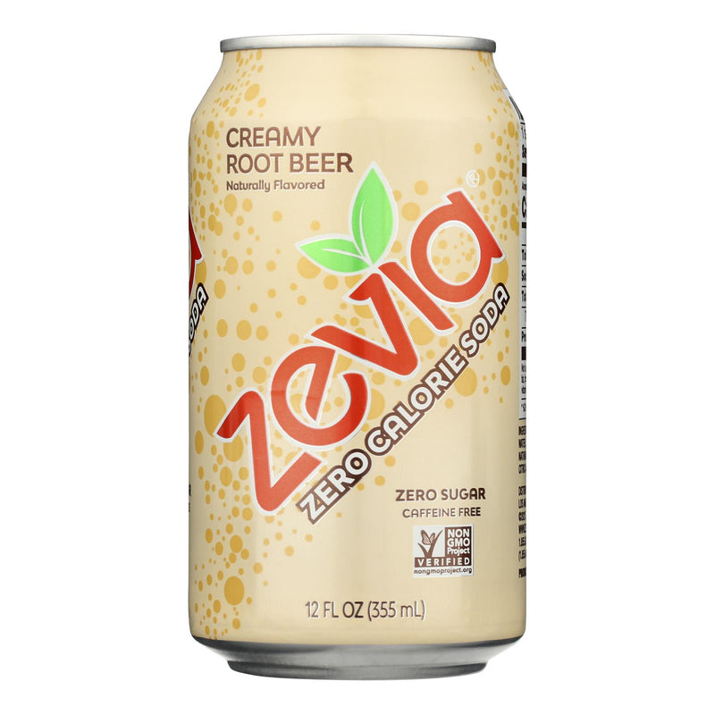 Zevia Soda Root Beer Sugar Free, Case of 4 - 6/12 Fluid Ounces - Cozy Farm 
