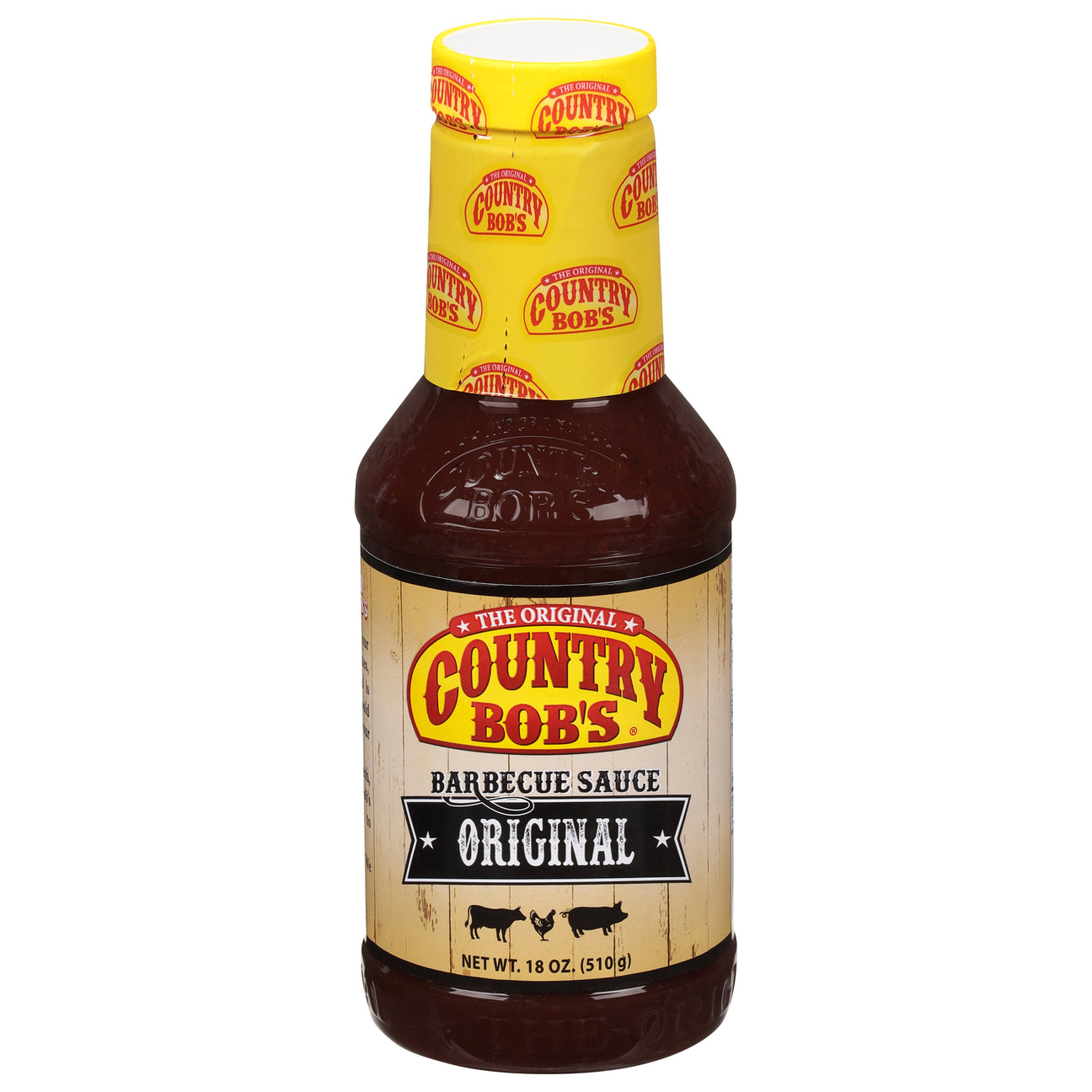 Country Bob's Original Barbecue Sauce, 18 Oz Bottles - Case of 6 - Cozy Farm 